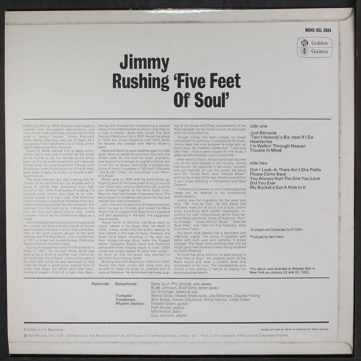 five feet of soul by JIMMY RUSHING