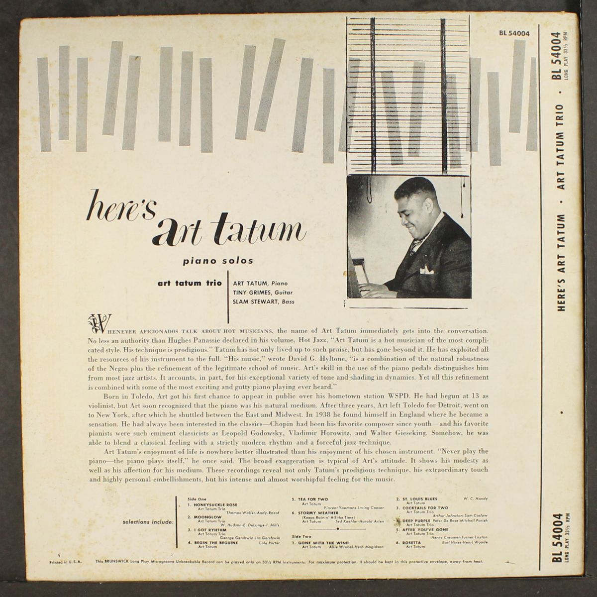 here's art tatum by ART TATUM