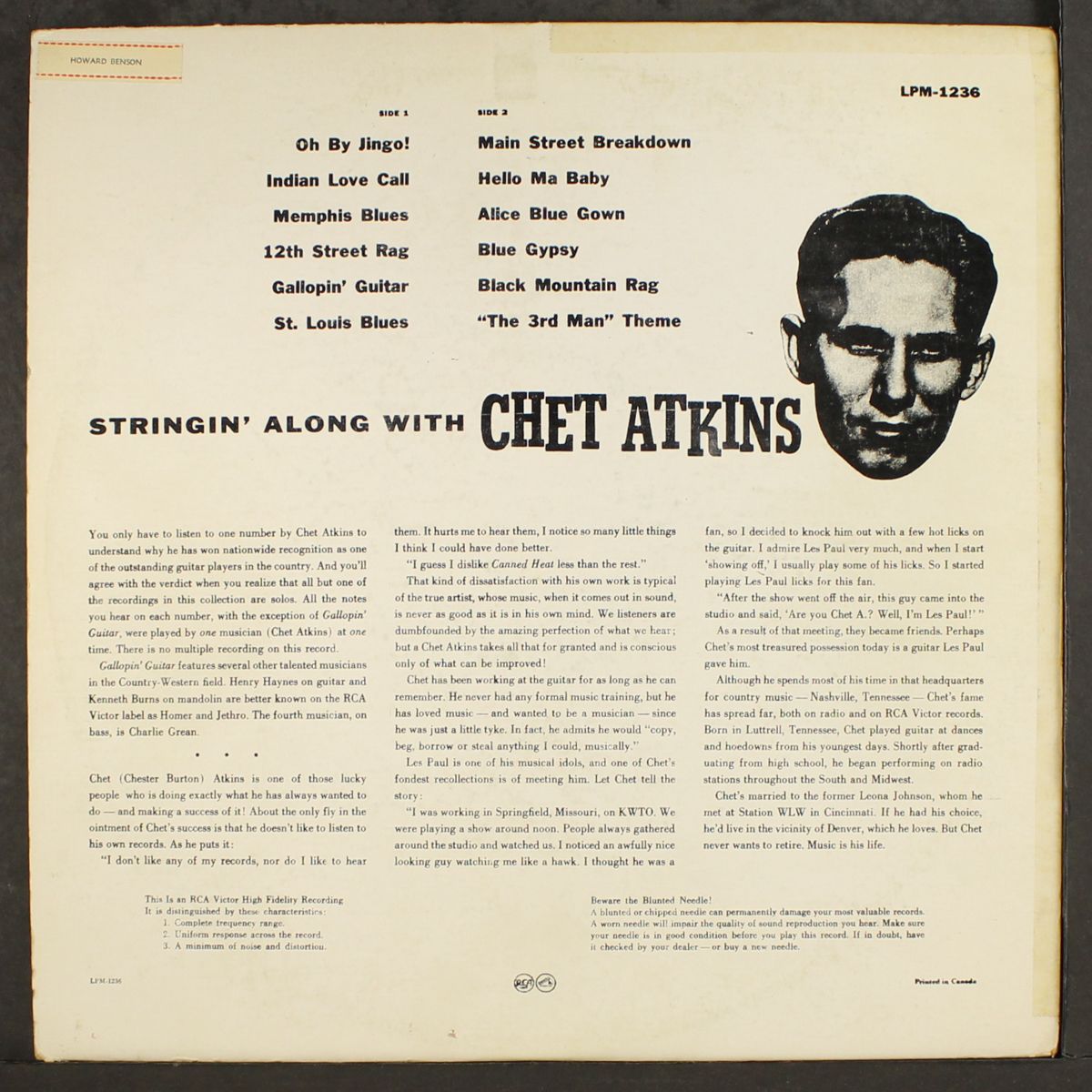 stringin' along with by CHET ATKINS