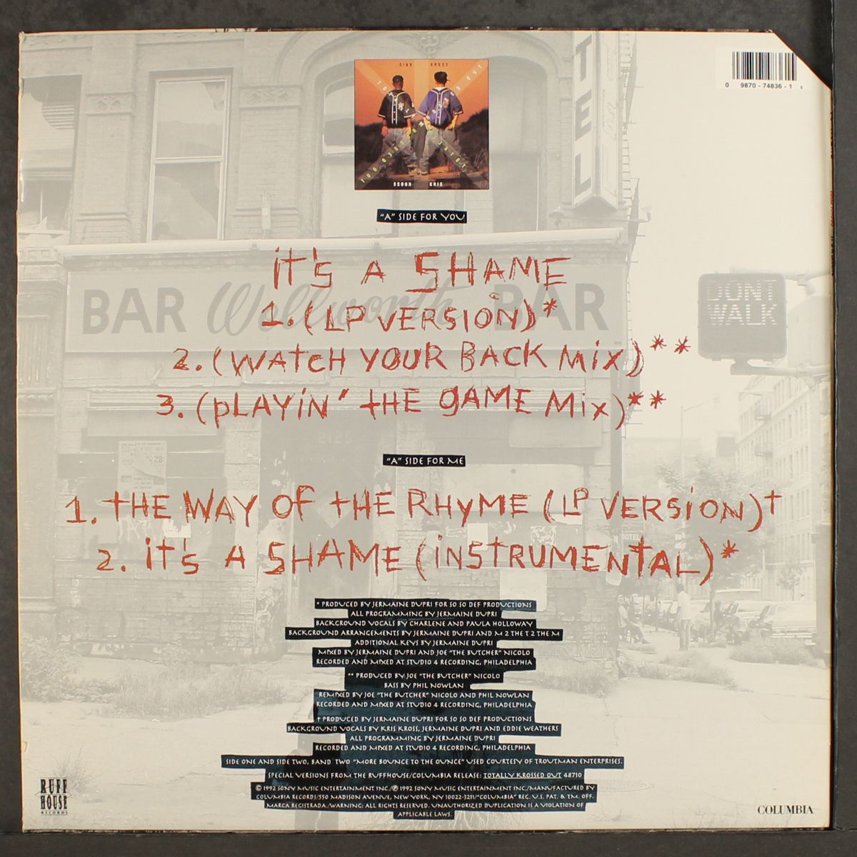 it's a shame by KRIS KROSS