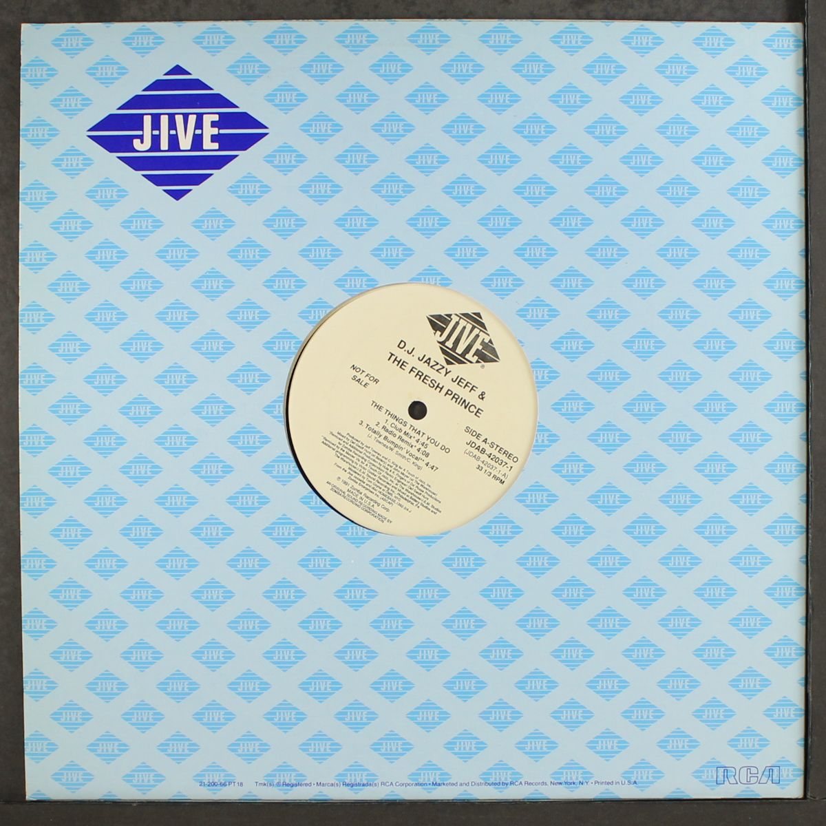 the things that you do by DJ JAZZY JEFF & THE FRESH PRINCE