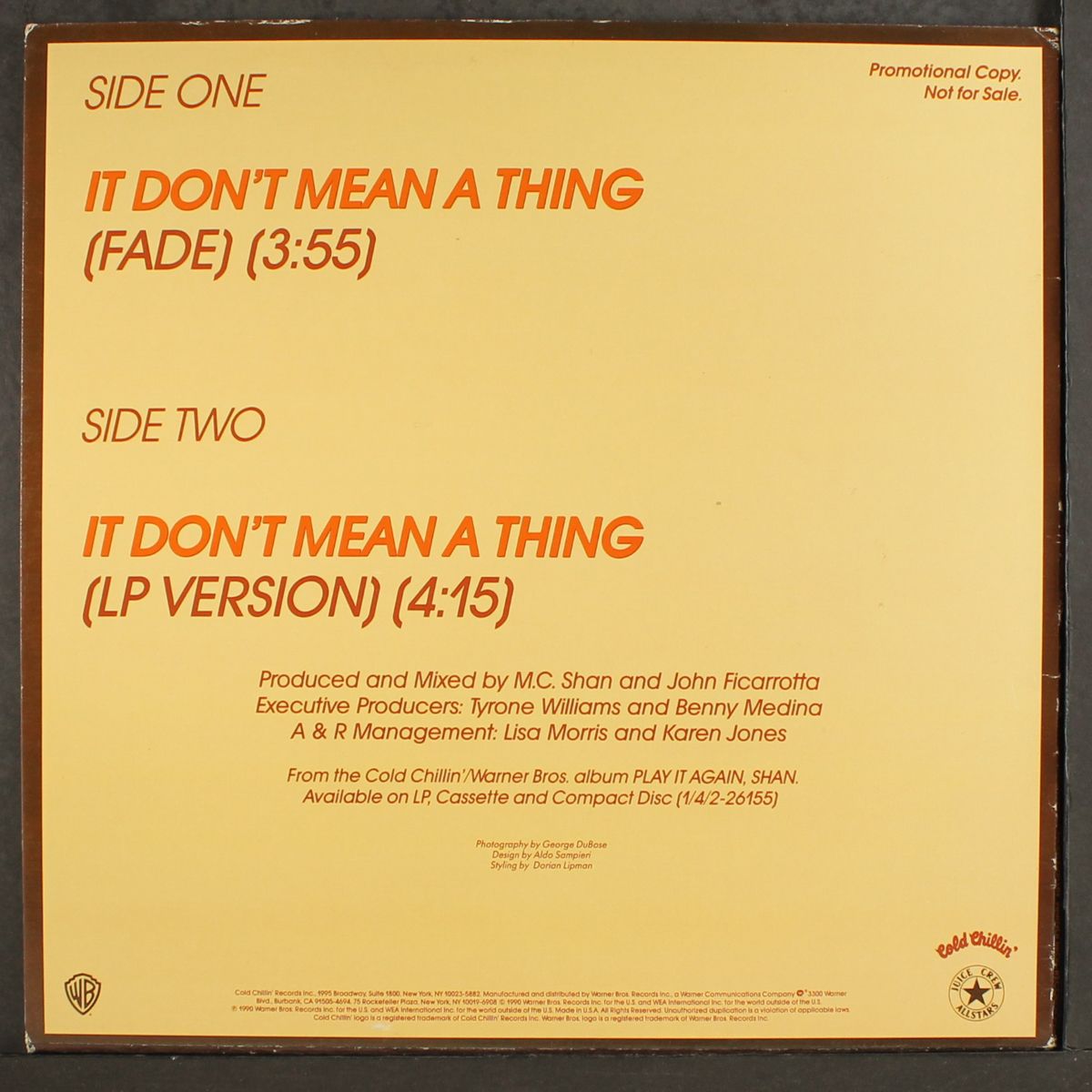 it don't mean a thing by M.C. SHAN