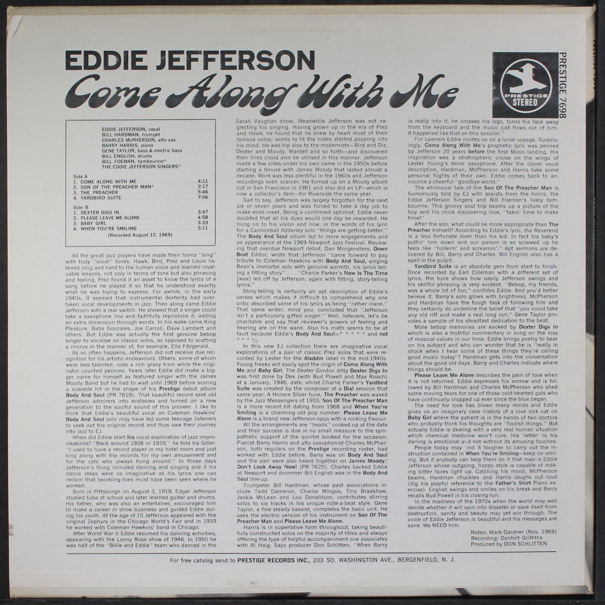 come along with me by EDDIE JEFFERSON