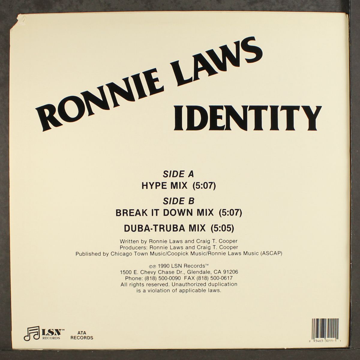 idenity by RONNIE LAWS