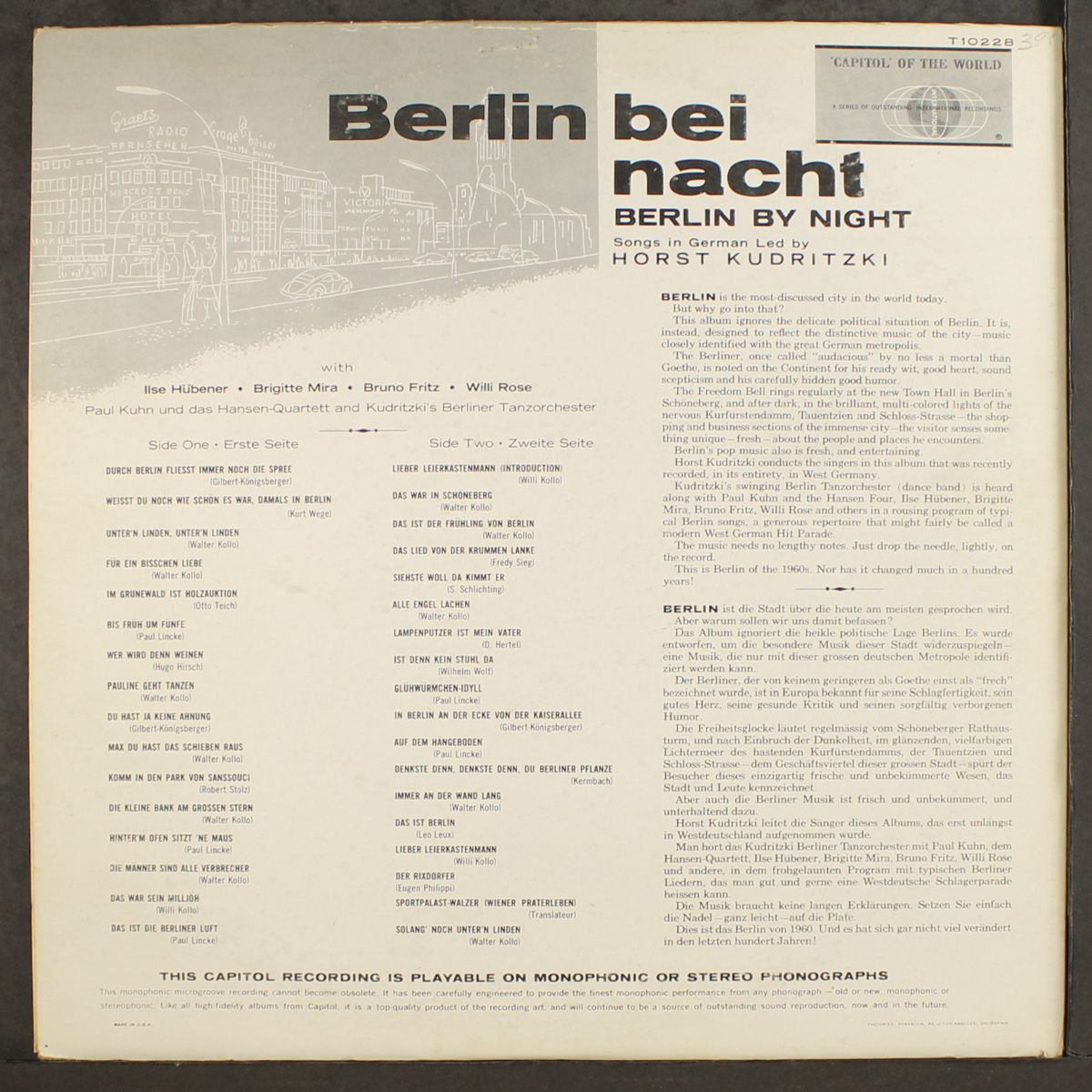 berlin bei nacht by HORST KUDRITZKI
