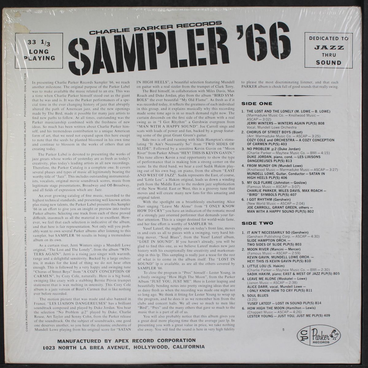 charlie parker records golden jazz by VARIOUS
