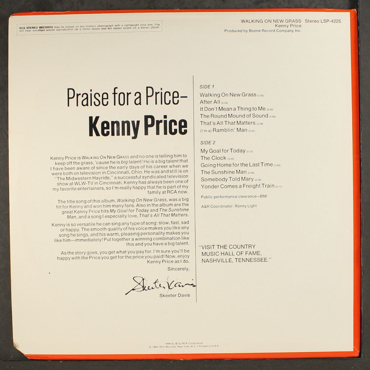 walking on new grass by KENNY PRICE