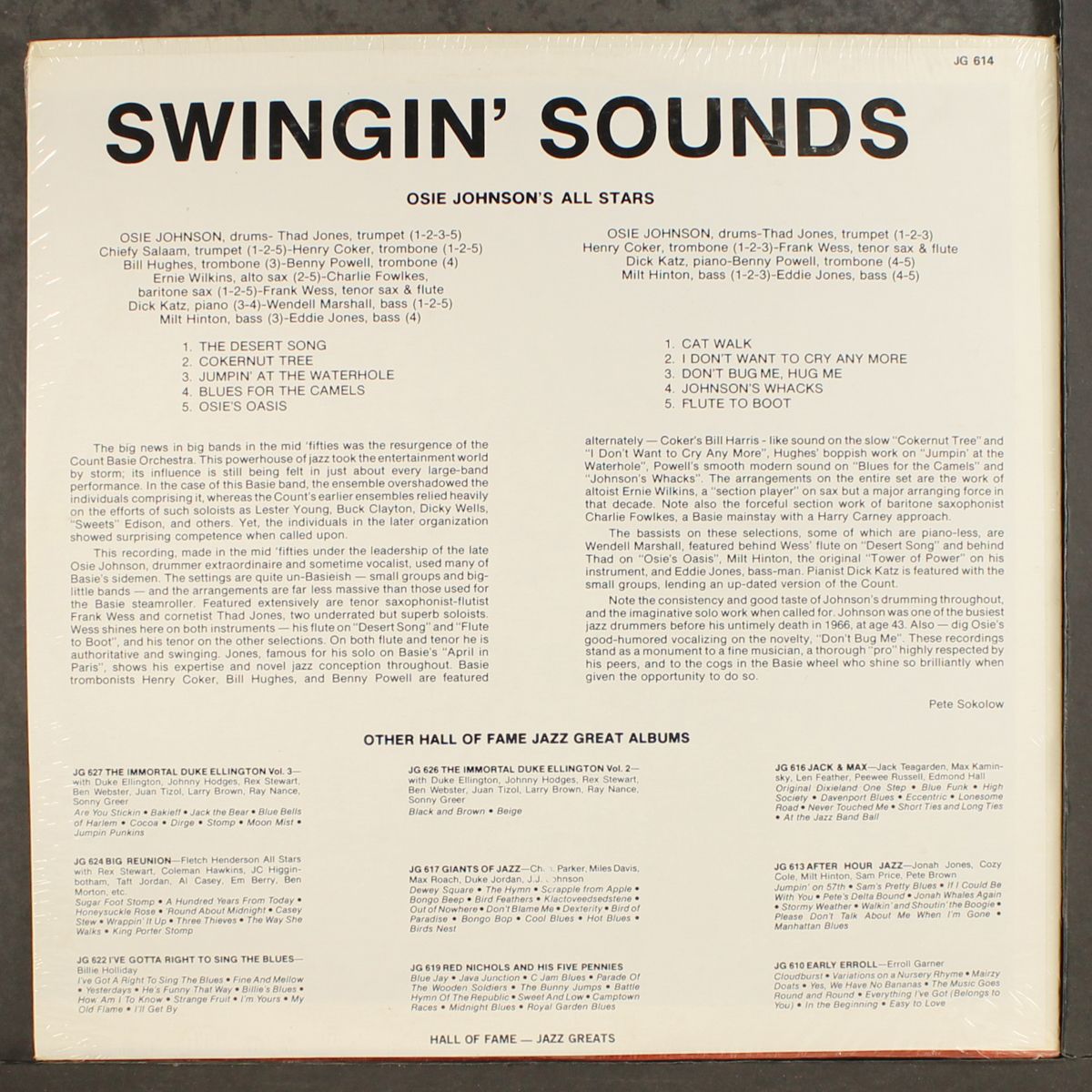 swingin' sounds by OSIE JOHNSON