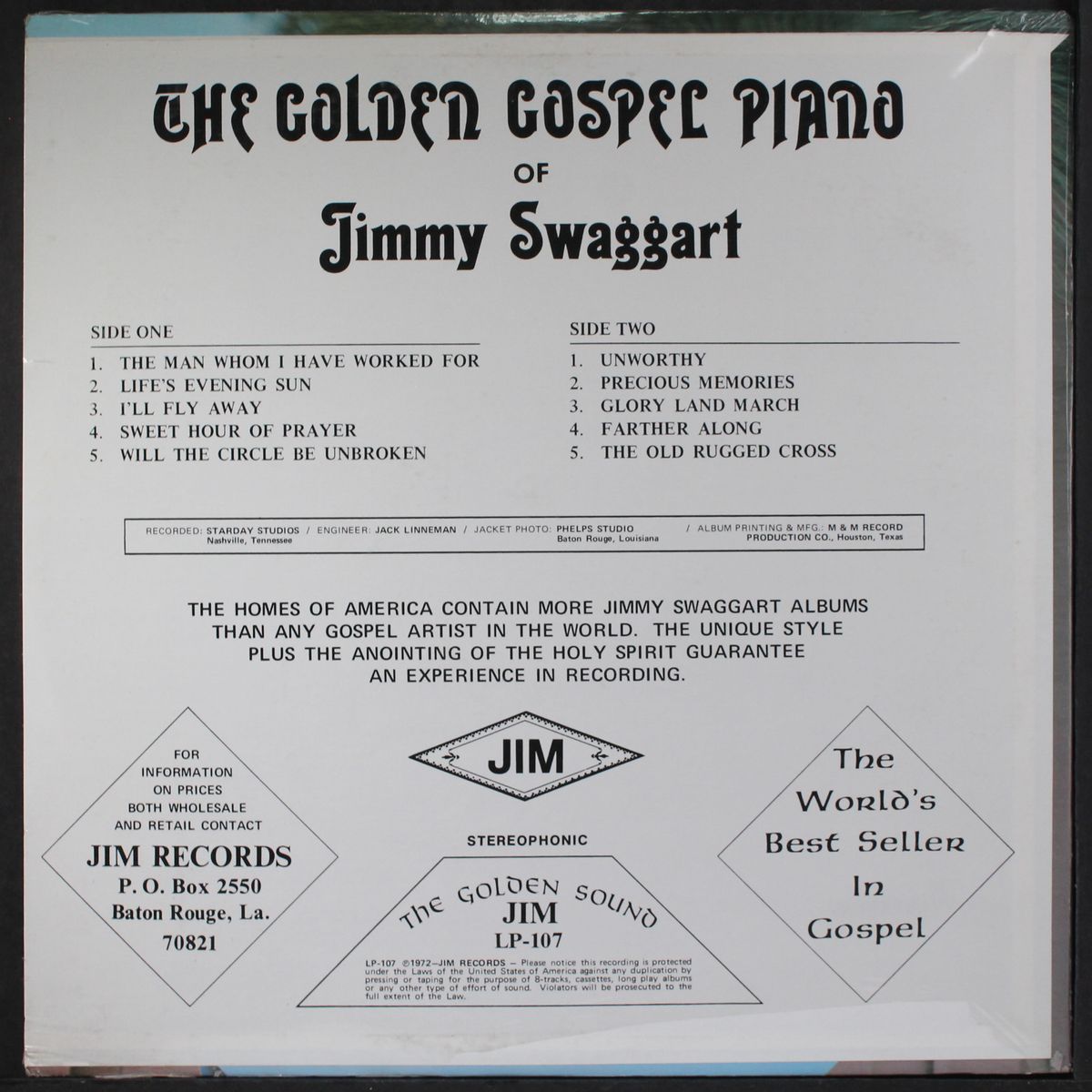the golden gospel piano of by JIMMY SWAGGART