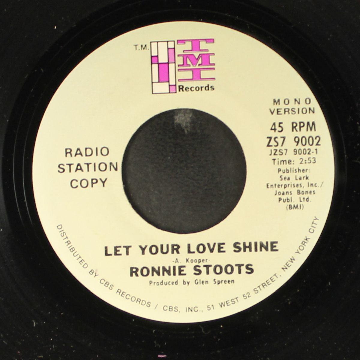 let your love shine / mono by RONNIE STOOTS