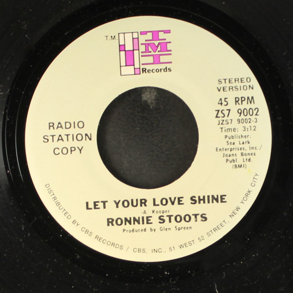 let your love shine / mono by RONNIE STOOTS