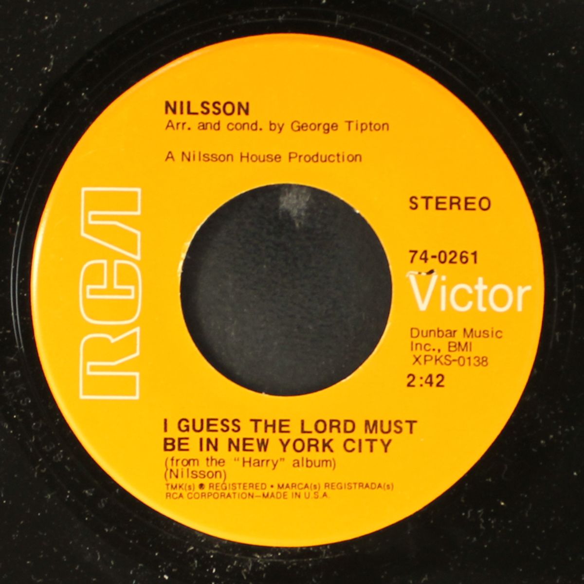 i guess the lord must be in new york city by NILSSON