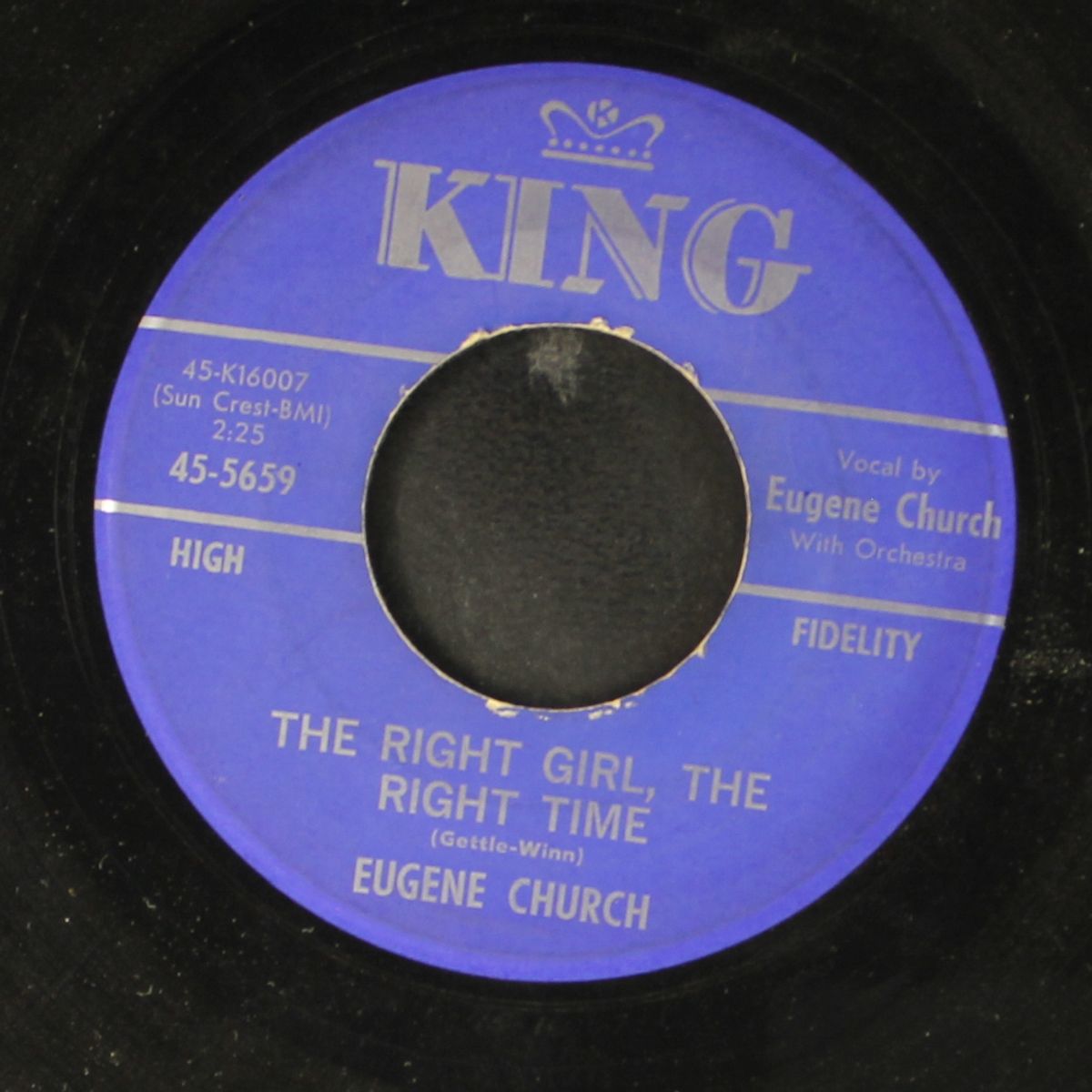 the right girl, the right time / pretty baby won't you come on home by EUGENE CHURCH