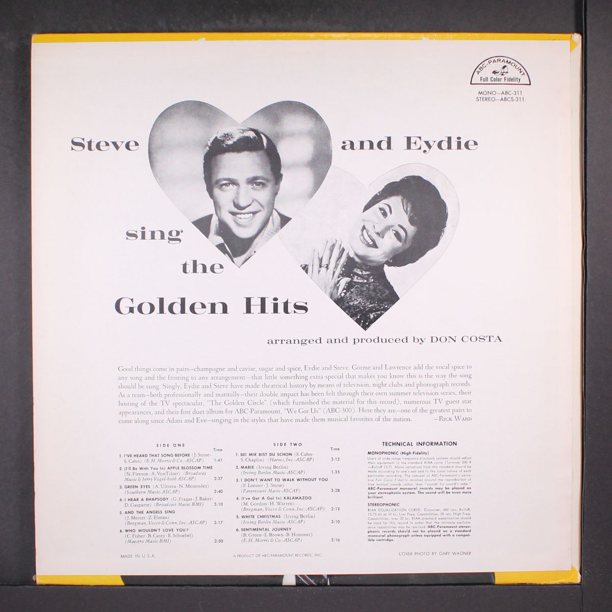 sing the golden hits by EYDIE GORME & STEVE LAWRENCE