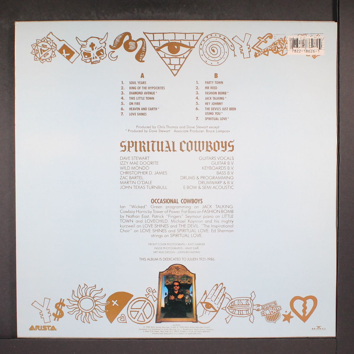 dave stewart & the spiritual cowboys by DAVE STEWART AND THE SPIRITUAL COWBOYS