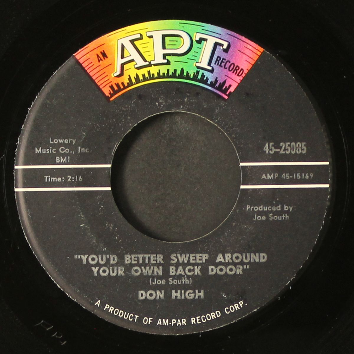 you better sweep around your own back door / you better get a better hold on by DON HIGH