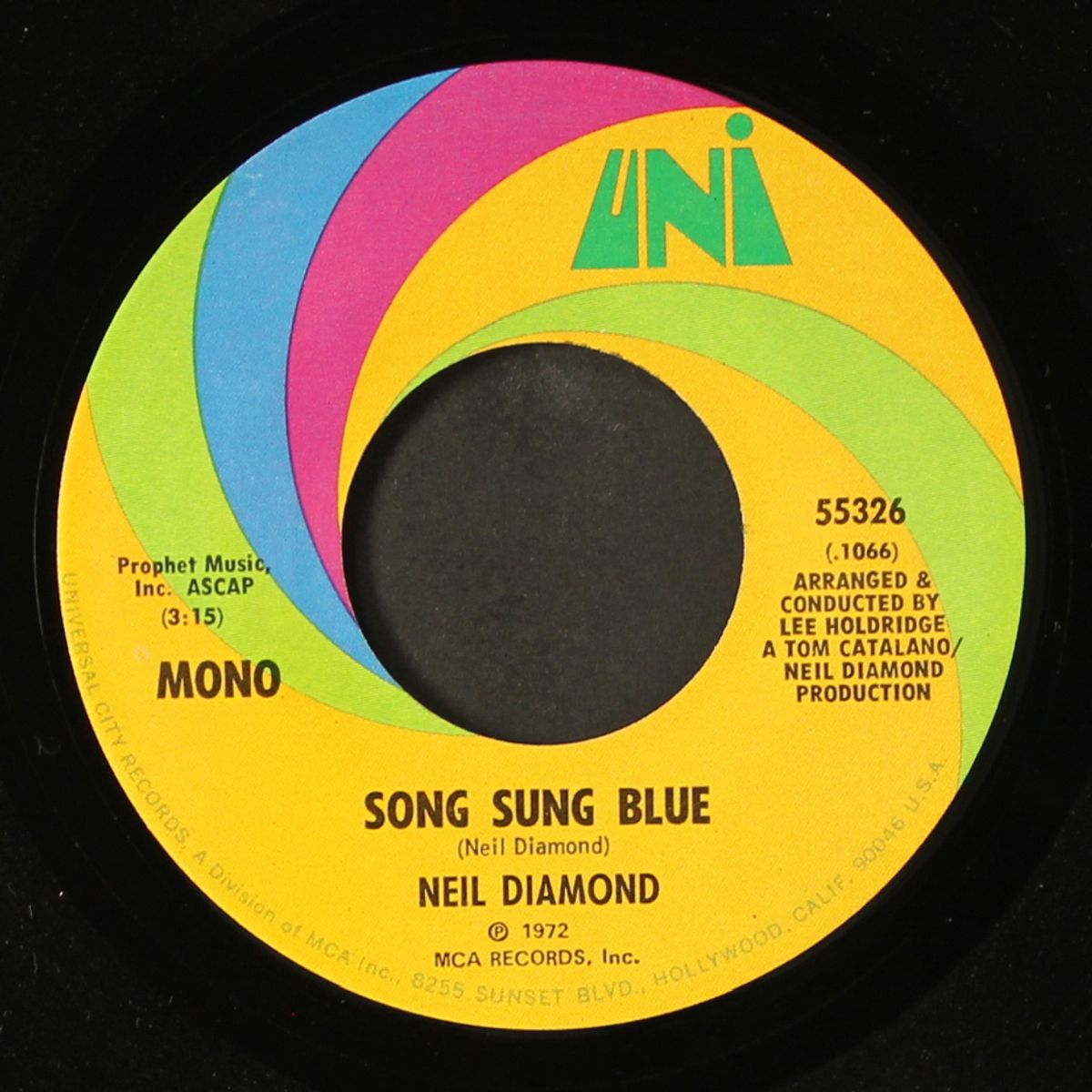 song sung blue / gitchy goomy by NEIL DIAMOND