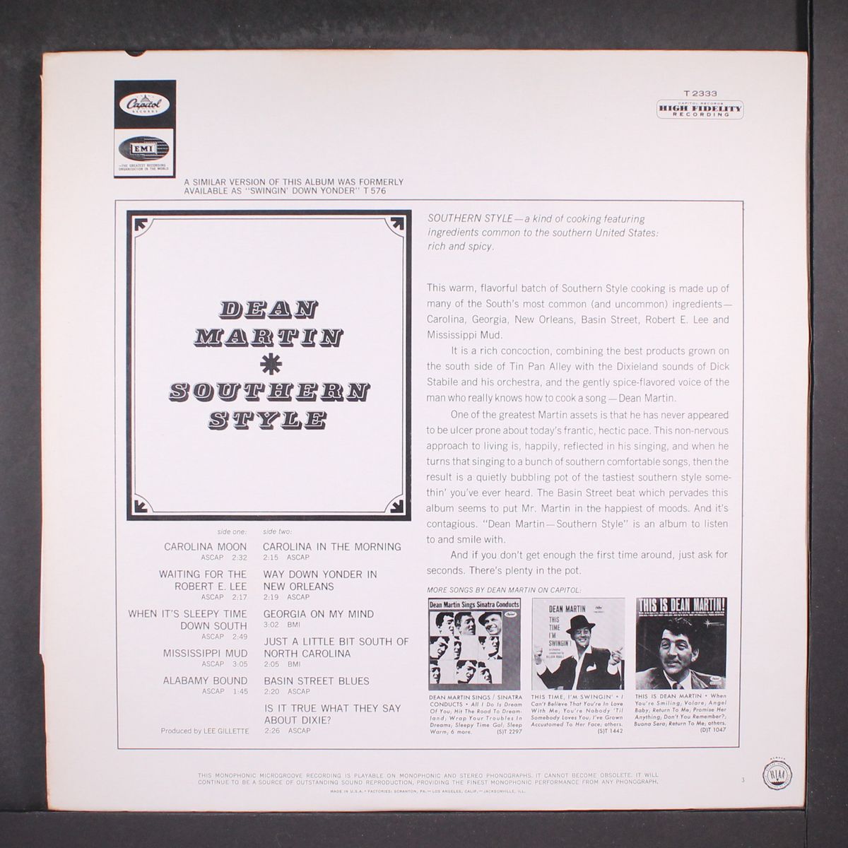 southern style by DEAN MARTIN