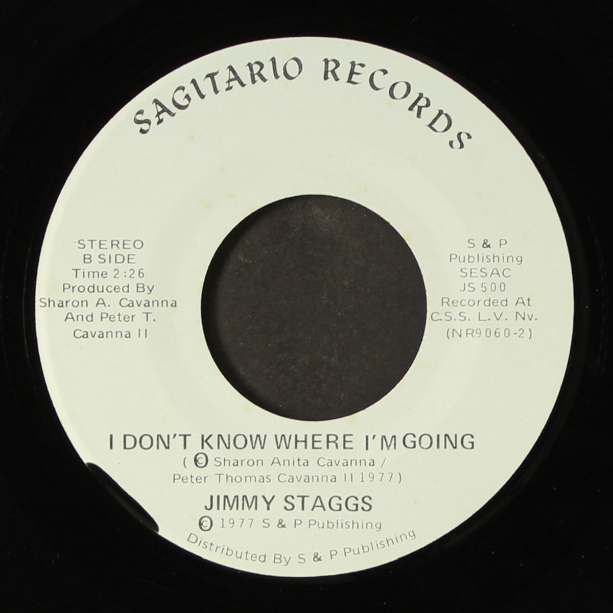 dear elvis / i don't know where i'm going by JIMMY STAGGS