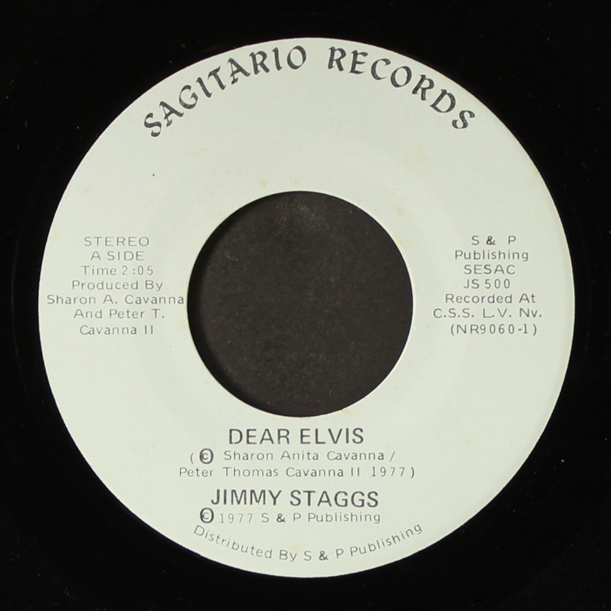 dear elvis / i don't know where i'm going by JIMMY STAGGS