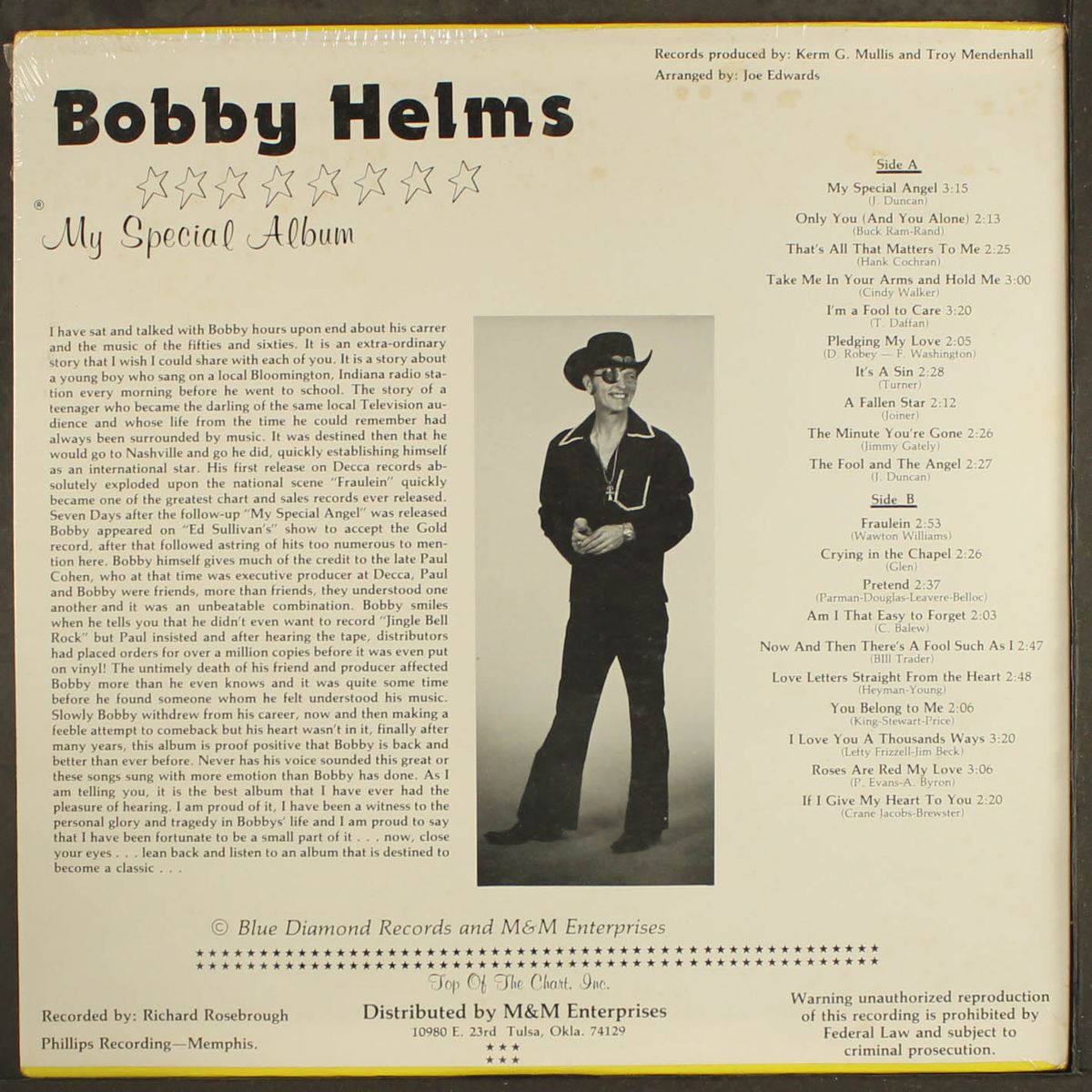 my special album by BOBBY HELMS