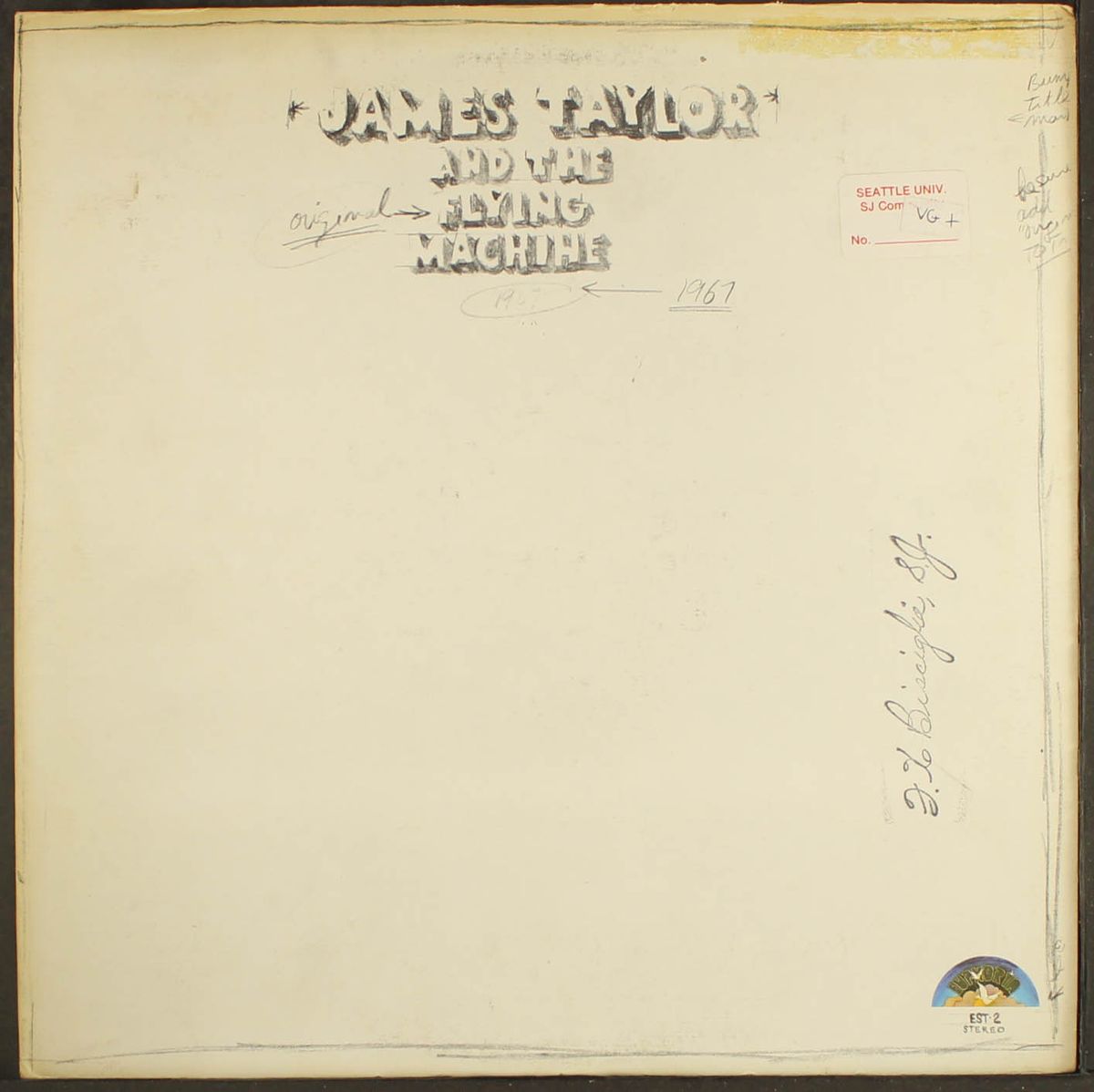 1967 by JAMES TAYLOR & FLYING MACHINE