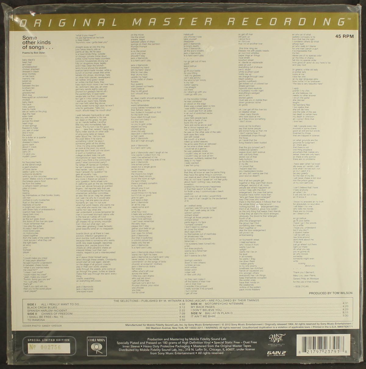 another side of bob dylan by BOB DYLAN