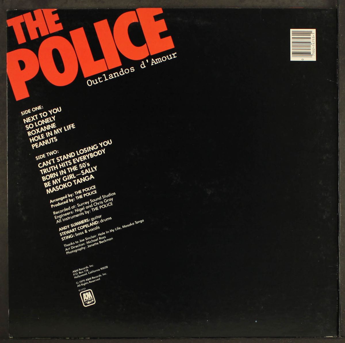 outlandos d'amour by POLICE