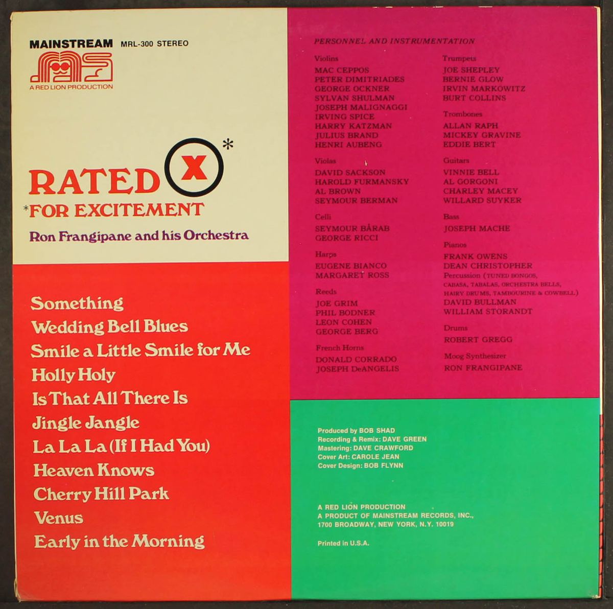 rated x for excitement by RON FRANGIPANE & HIS ORCHESTRA