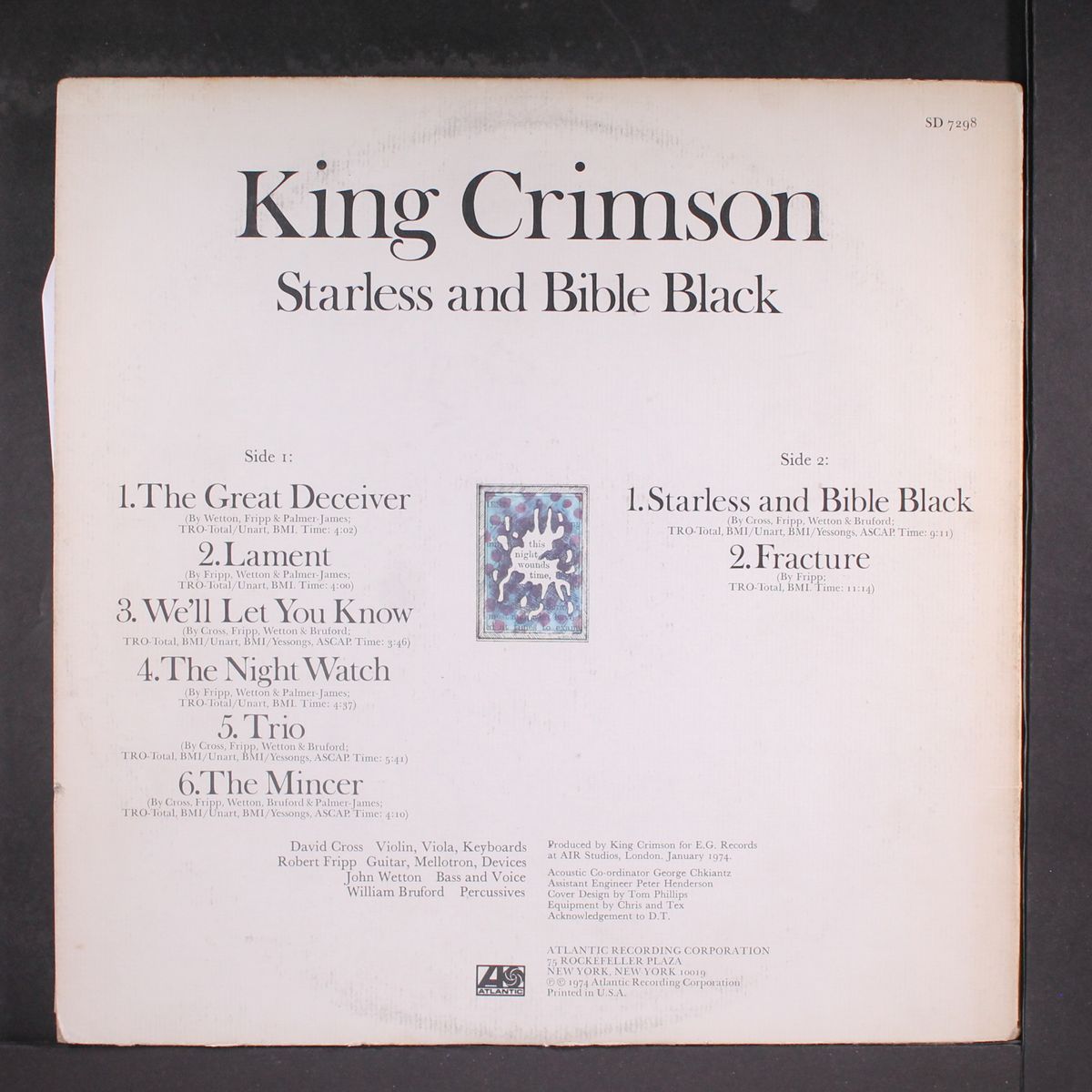 starless and bible black by KING CRIMSON