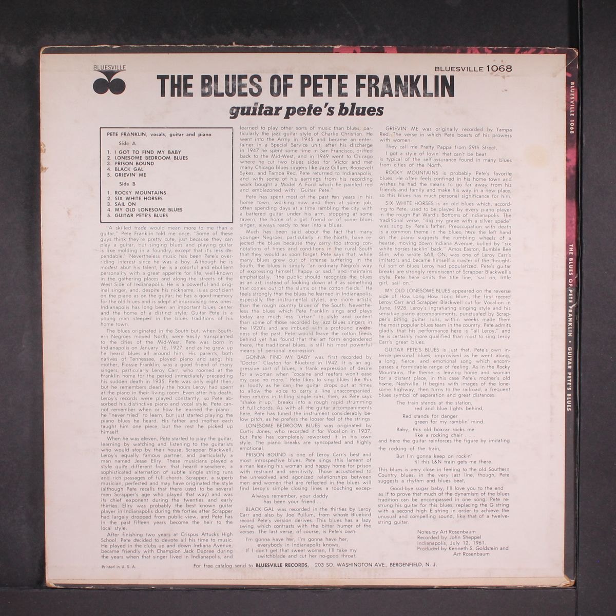 guitar pete's blues by PETE FRANKLIN