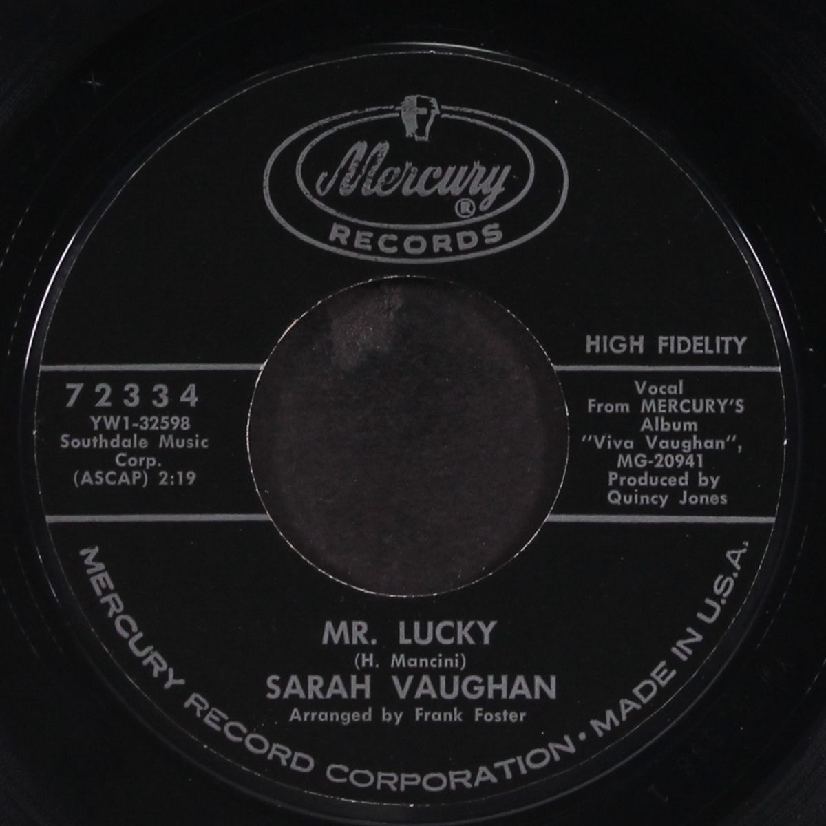 fever / mr. lucky by SARAH VAUGHAN