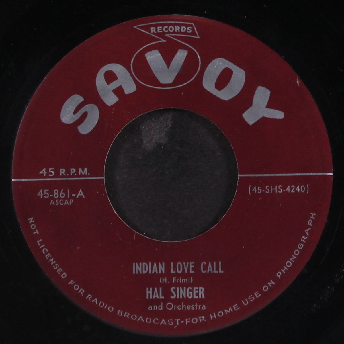 the frog hop / indian love call by HAL SINGER