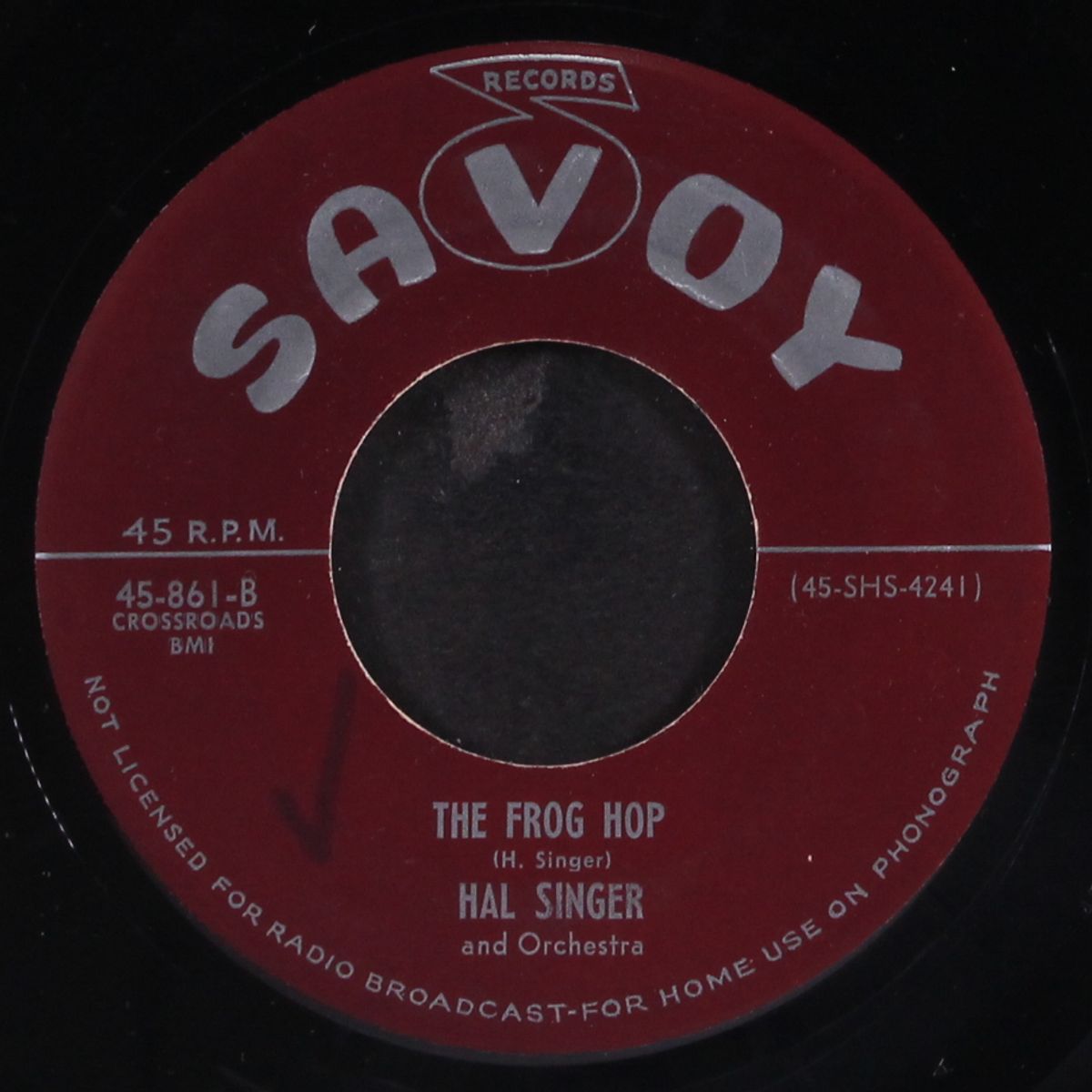 the frog hop / indian love call by HAL SINGER