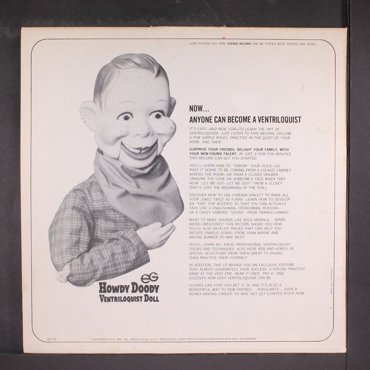 be a ventriloquist by BUFFALO BOB SMITH