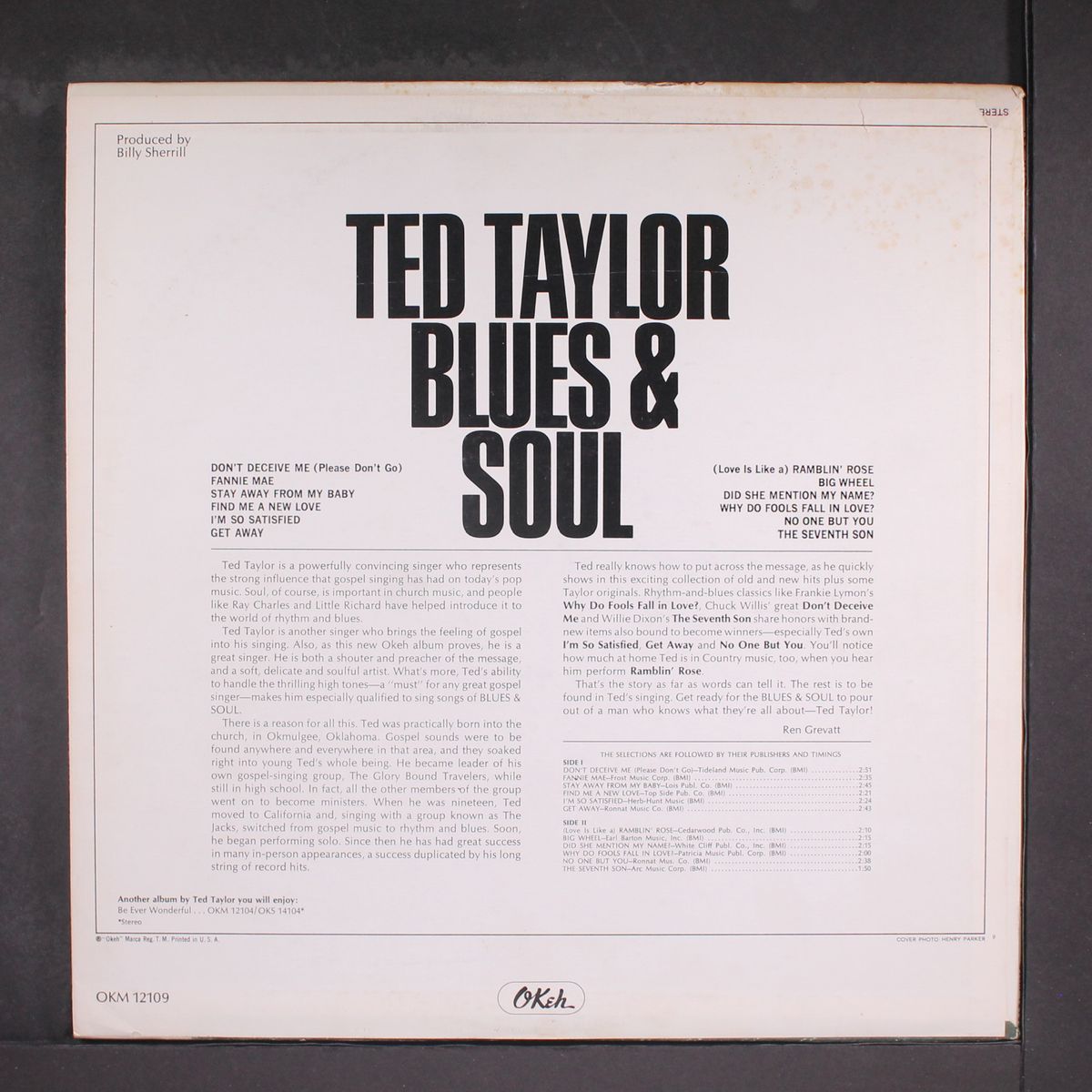 blues & soul by TED TAYLOR