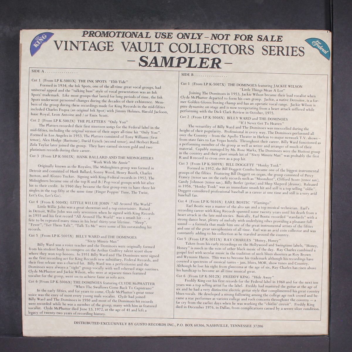 vintage vault collector's series sampler by VARIOUS