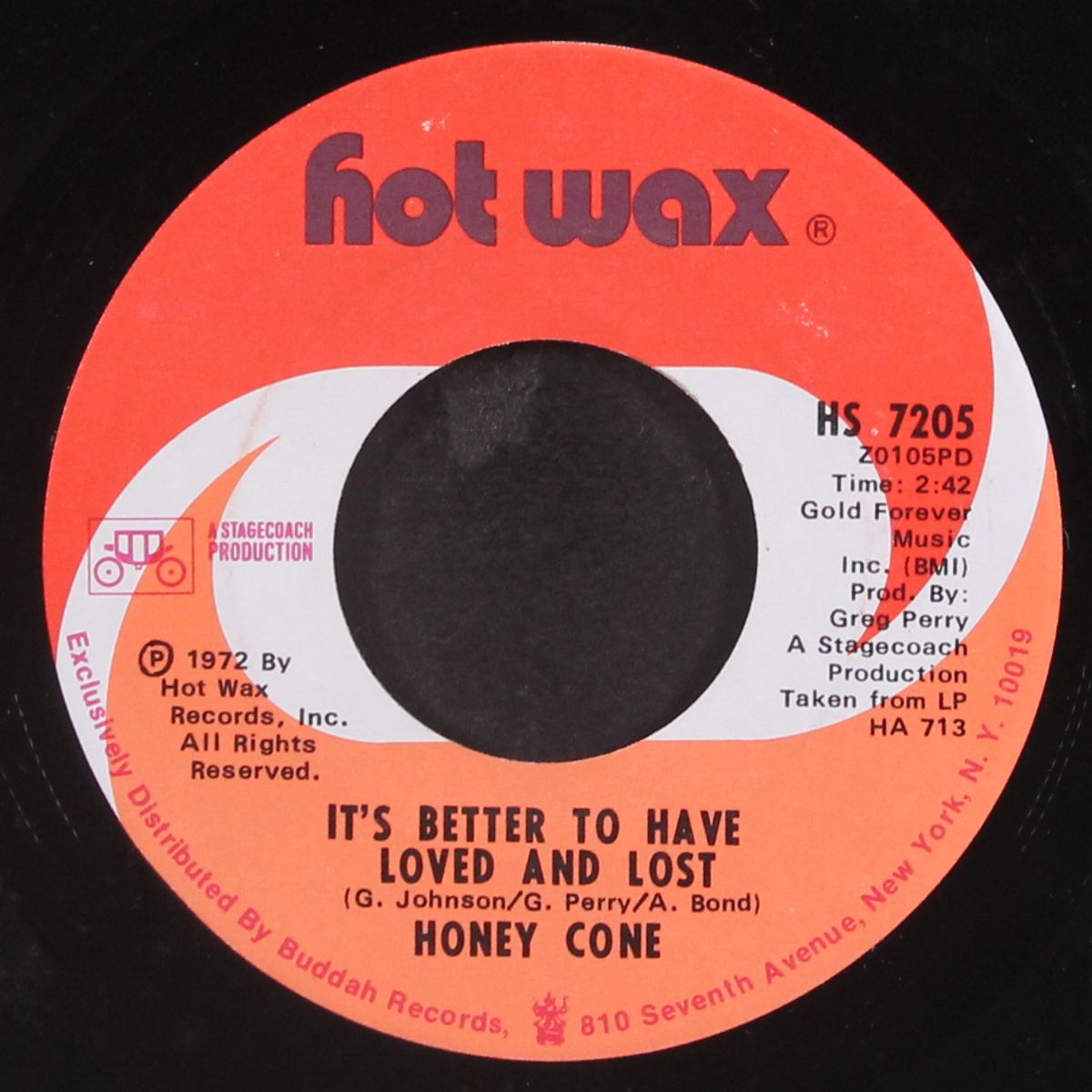 sittin' on a time bomb / it's better to have loved and lost by HONEY CONE