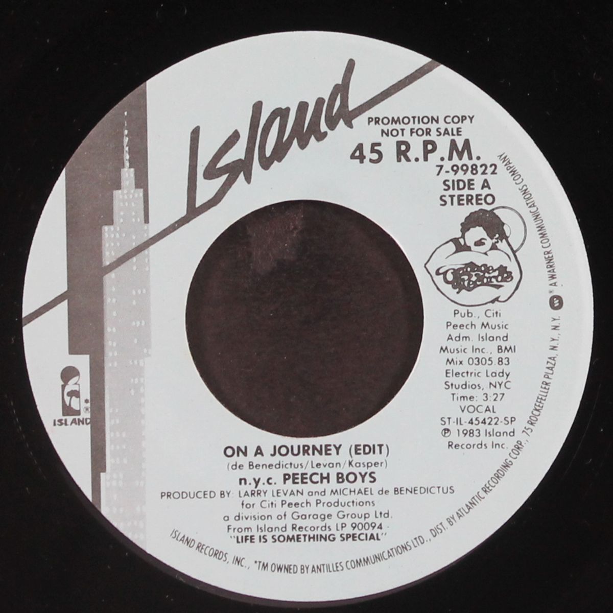 on a journey / same by N.Y.C. PEECH BOYS