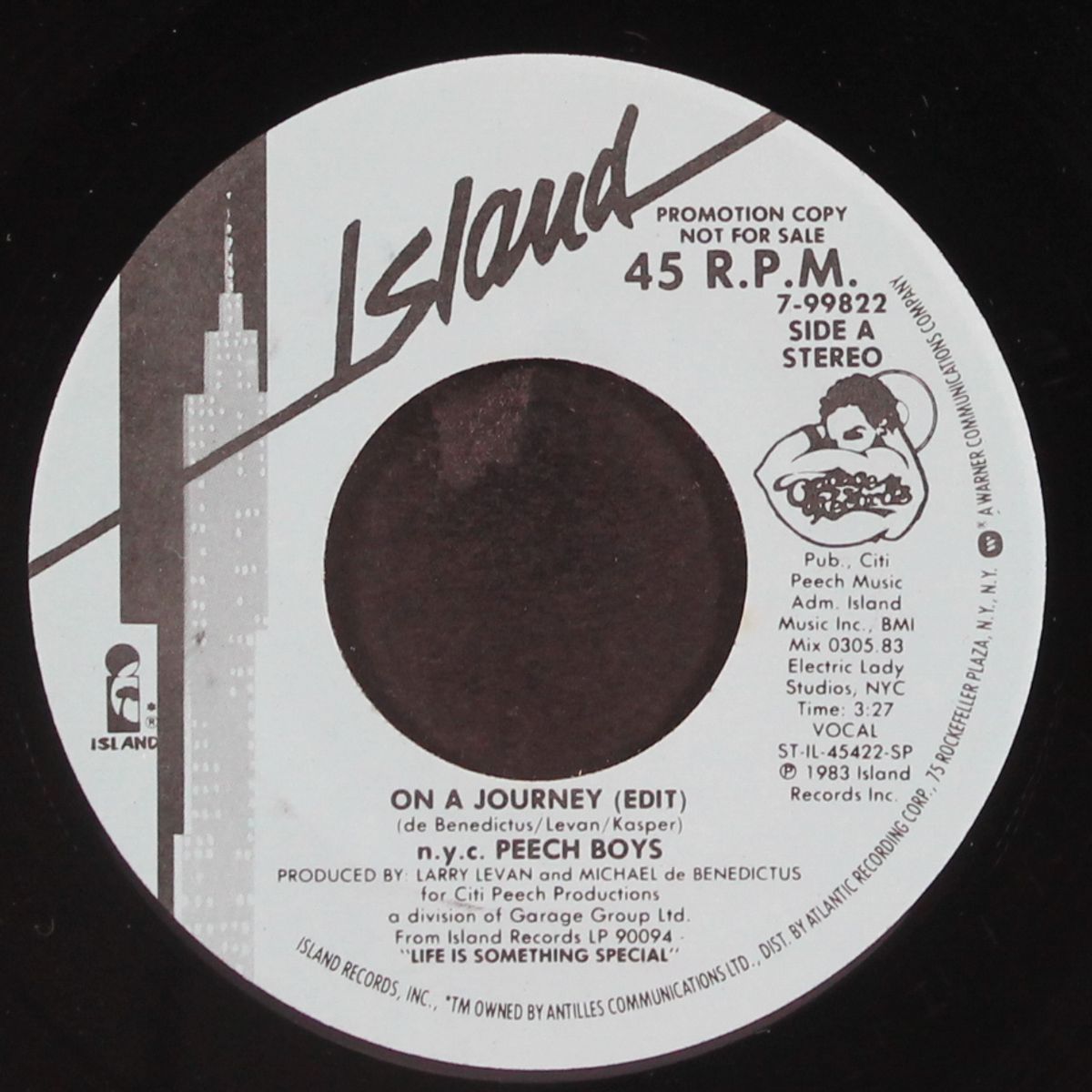 on a journey / same by N.Y.C. PEECH BOYS
