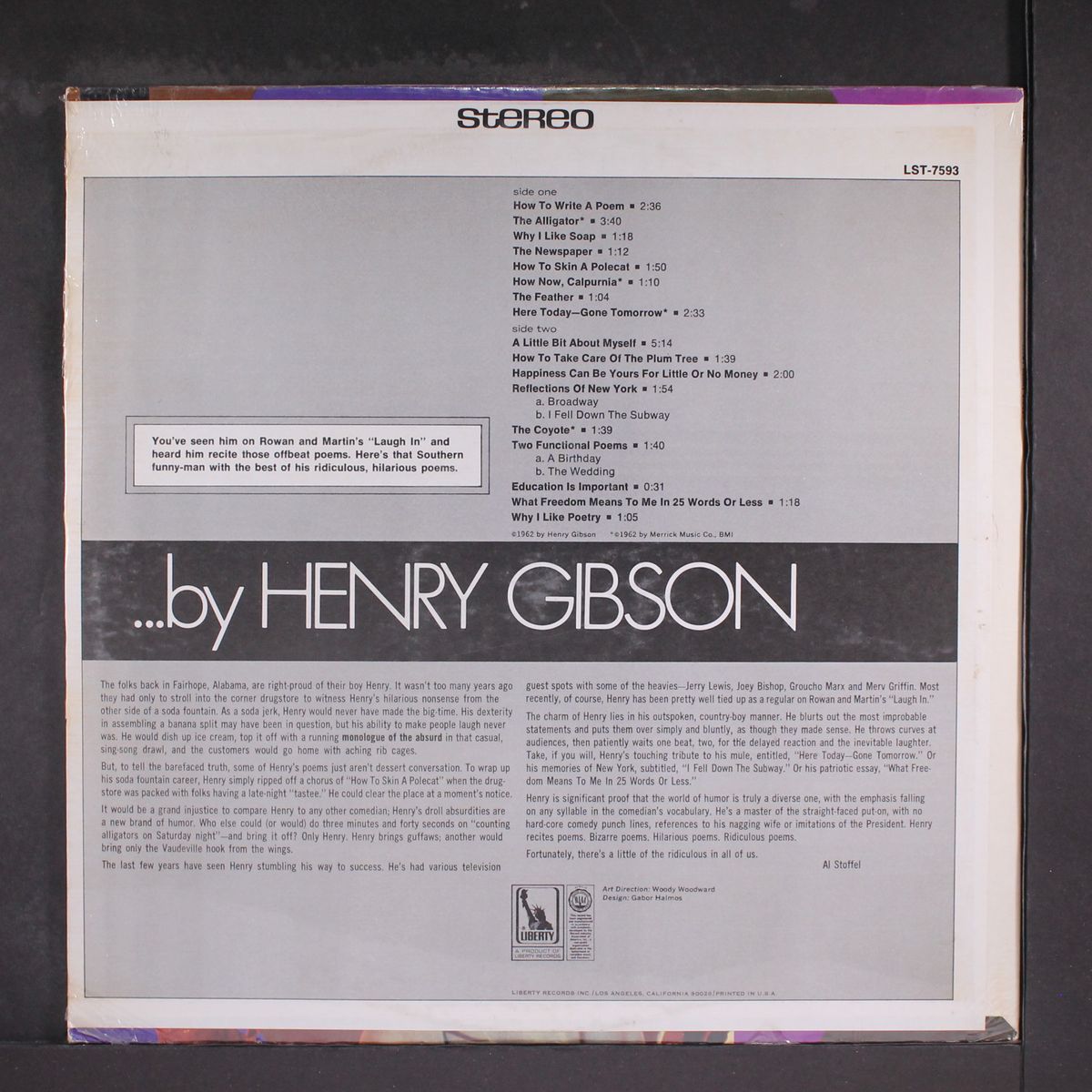 ...by henry gibson by HENRY GIBSON