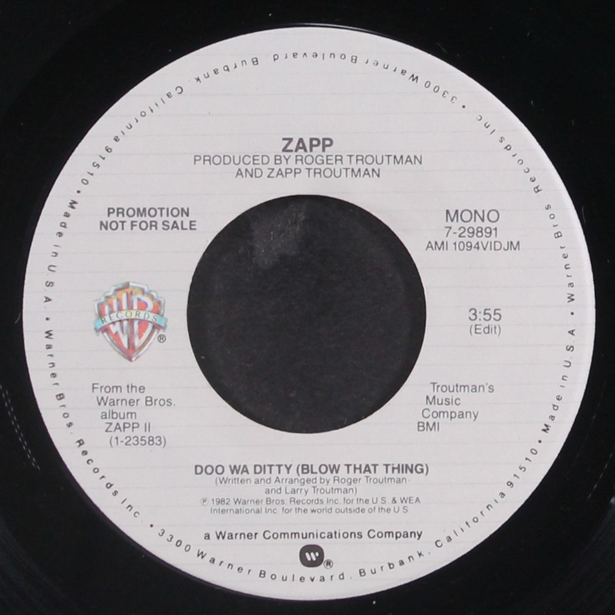 doo wa ditty (blow that thing) / mono by ZAPP