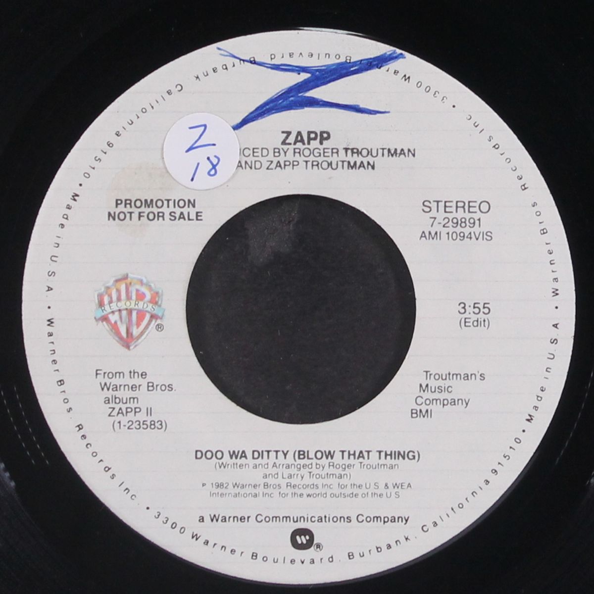 doo wa ditty (blow that thing) / mono by ZAPP