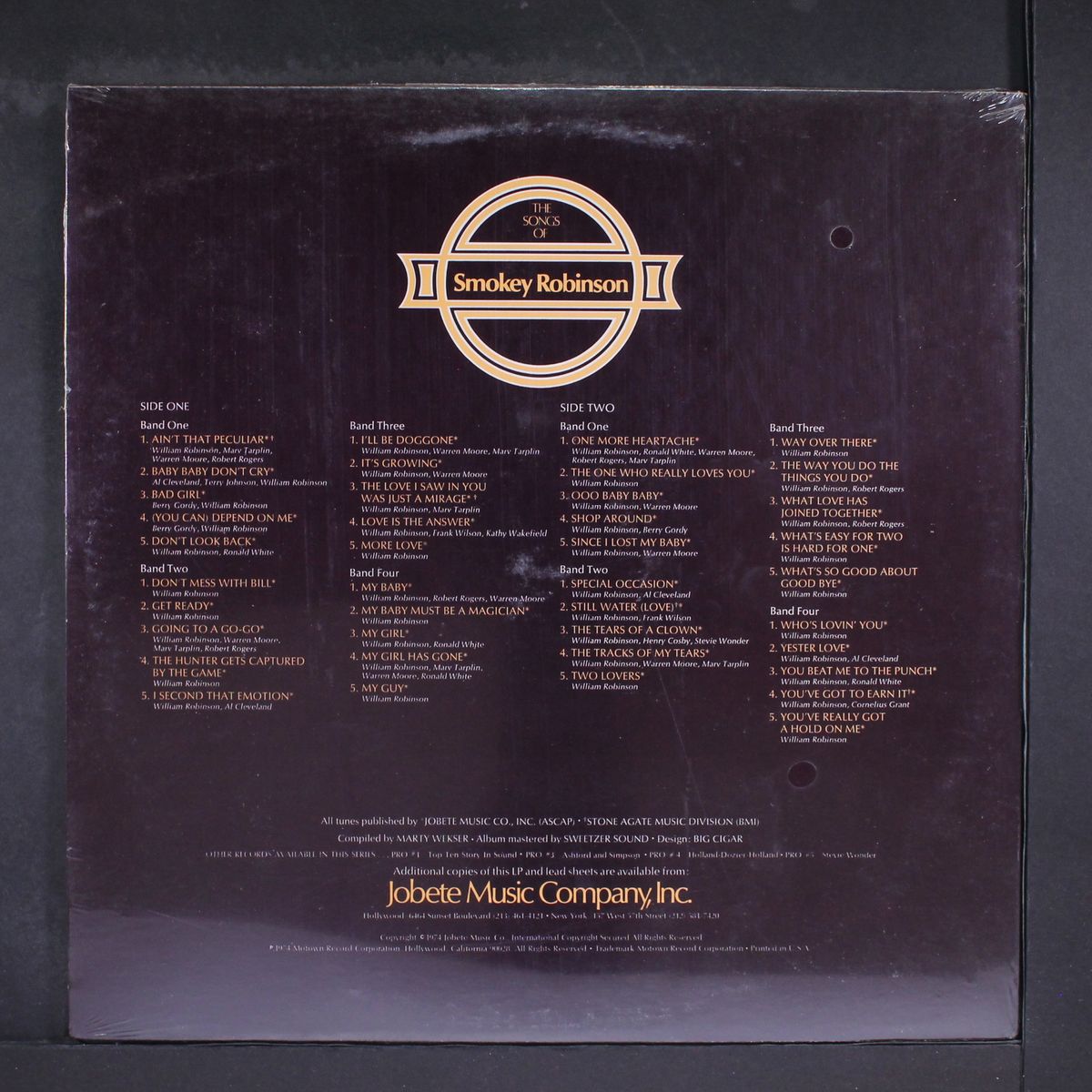 the songs of smokey robinson by VARIOUS