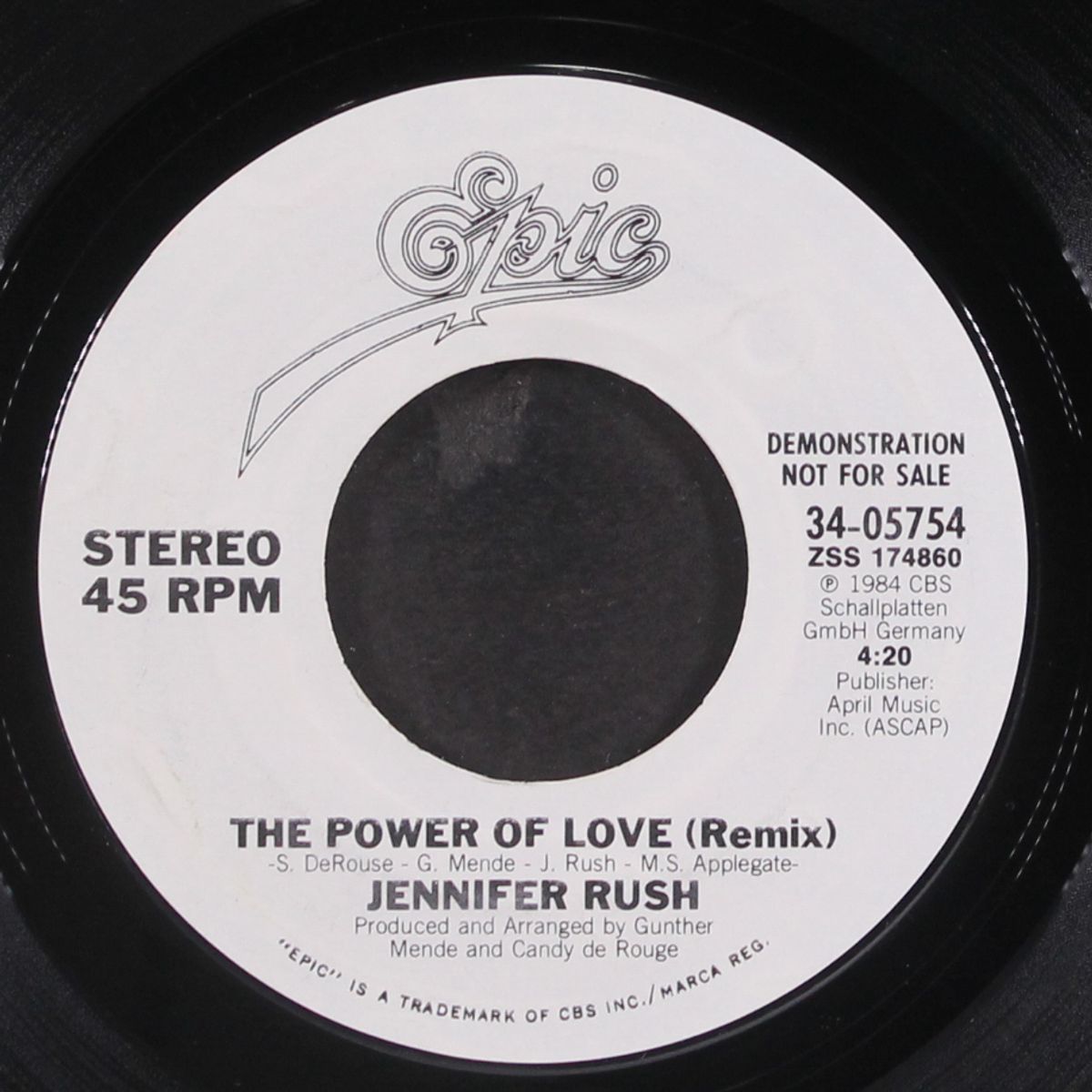 the power of love / same by JENNIFER RUSH