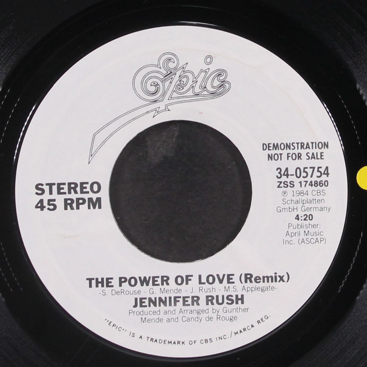 the power of love / same by JENNIFER RUSH