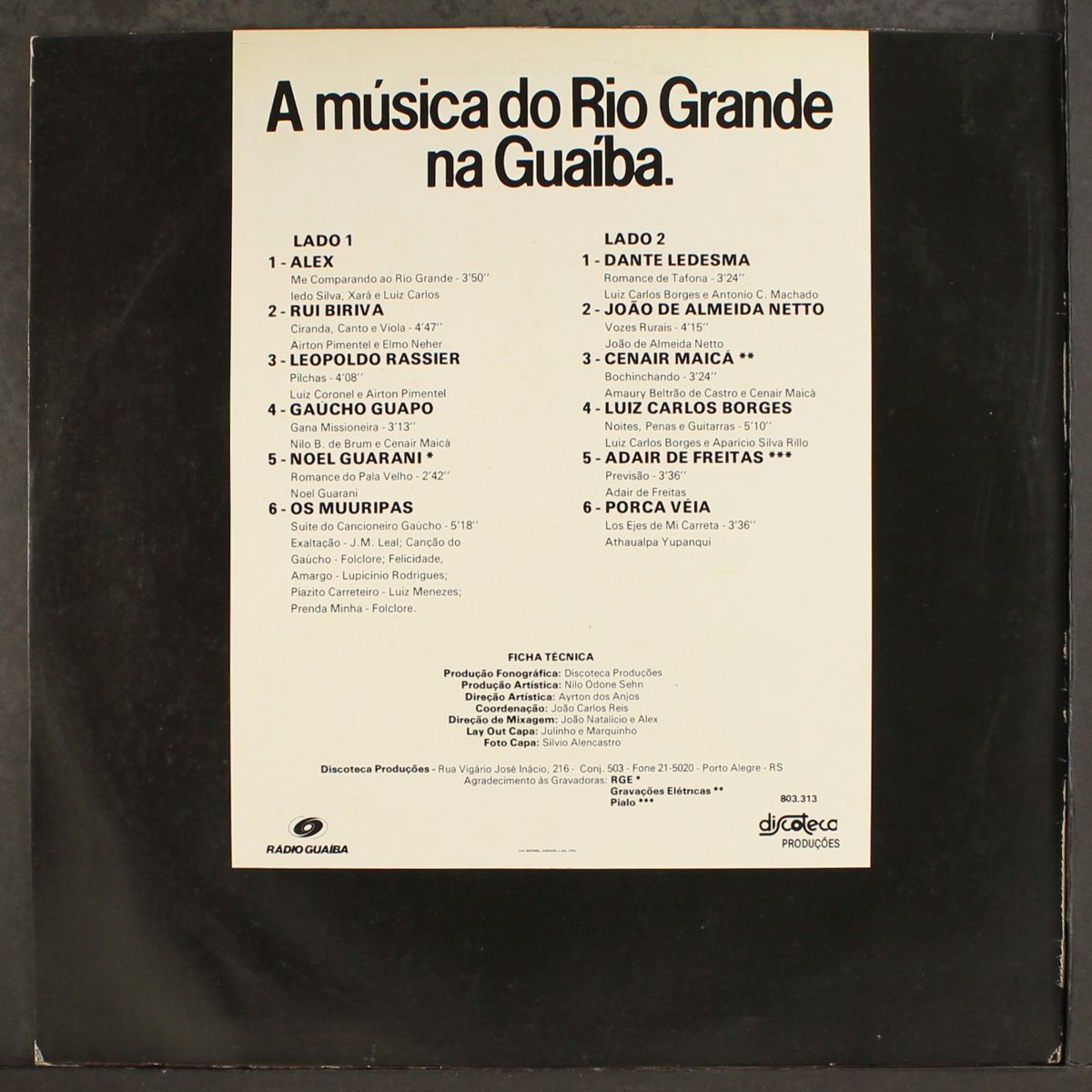 a musica do rio grande na guaiba by VARIOUS
