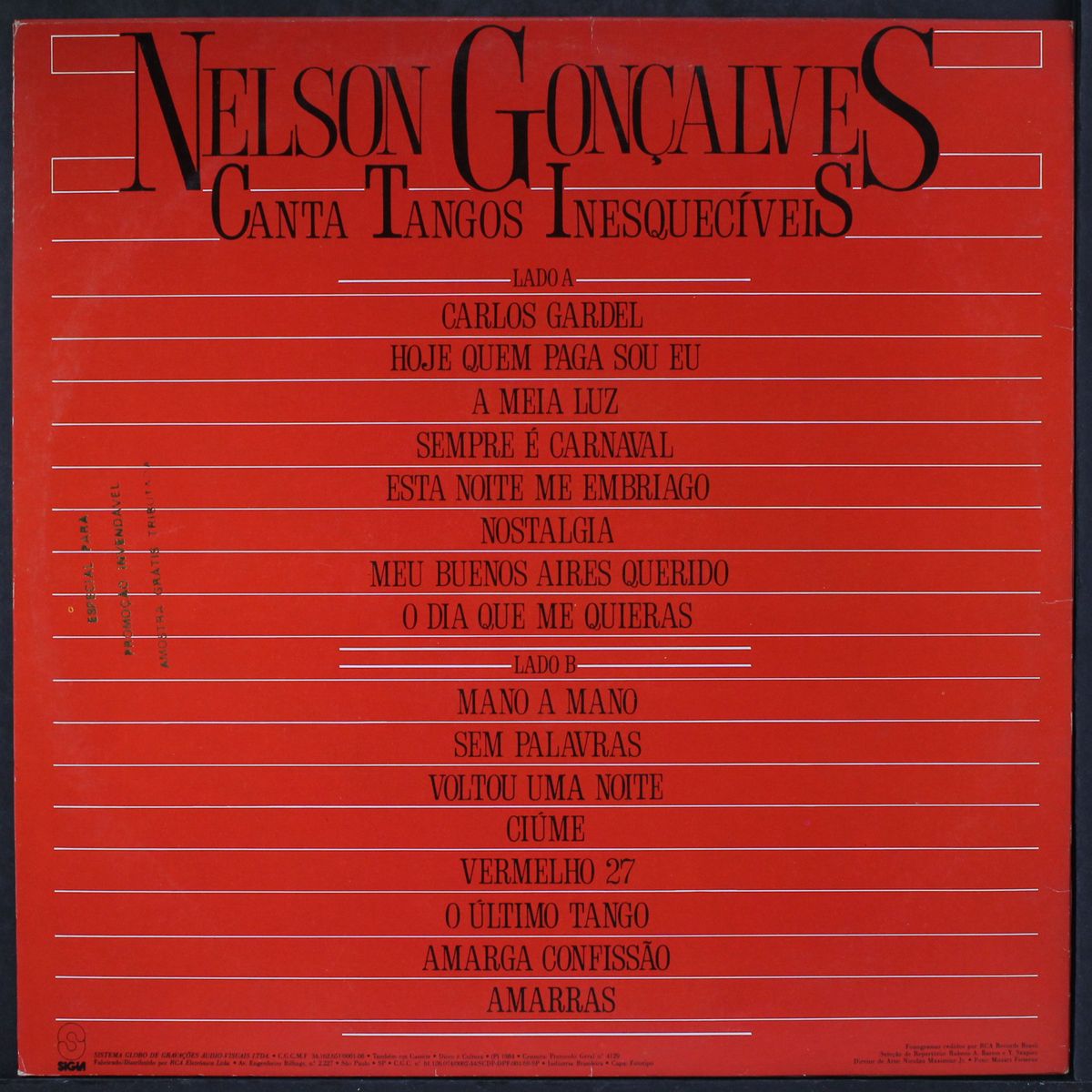 canto tangos inesqueciveis by NELSON GONCALVES