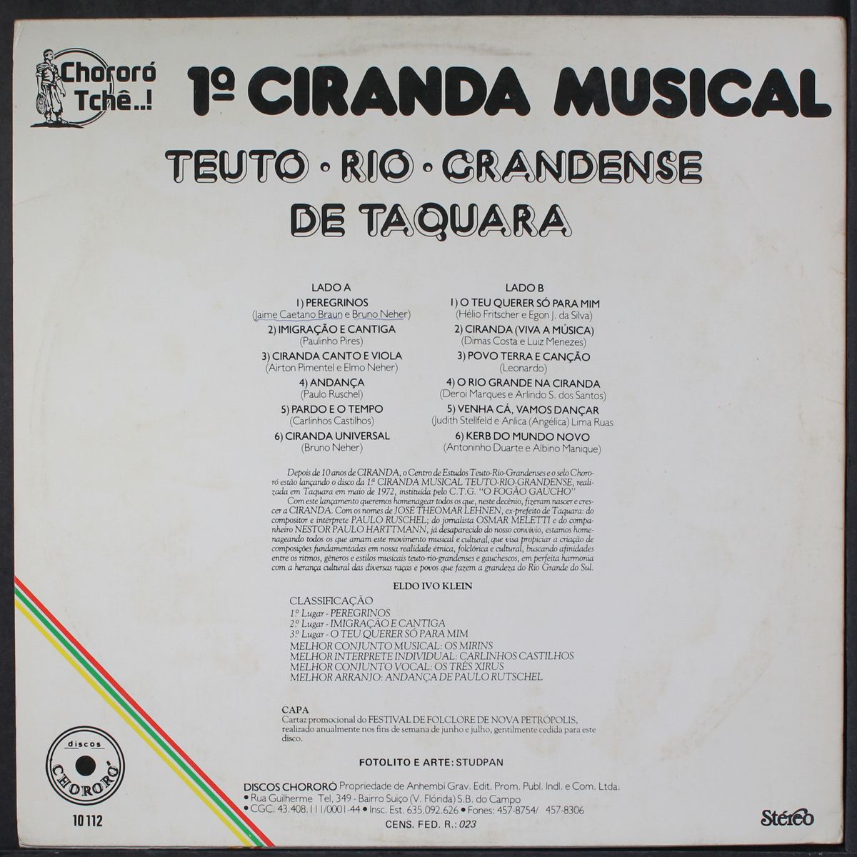 ciranda musical - teuto rio grandense by VARIOUS