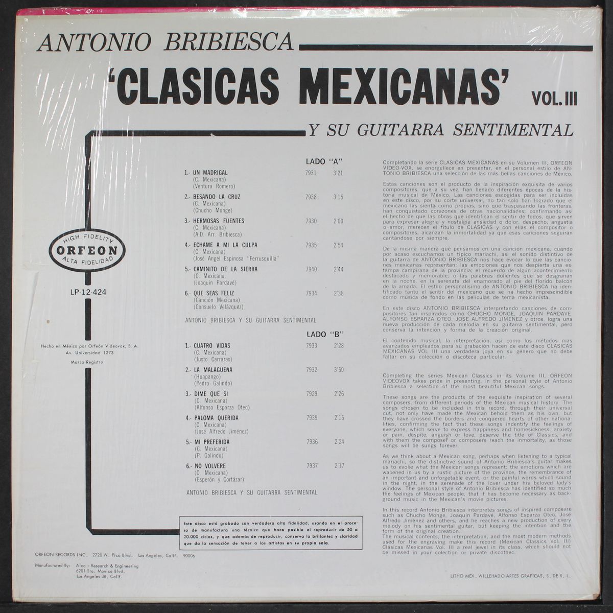 clasicas mexicanas, vol. 3 by ANTONIO BRIBIESCA